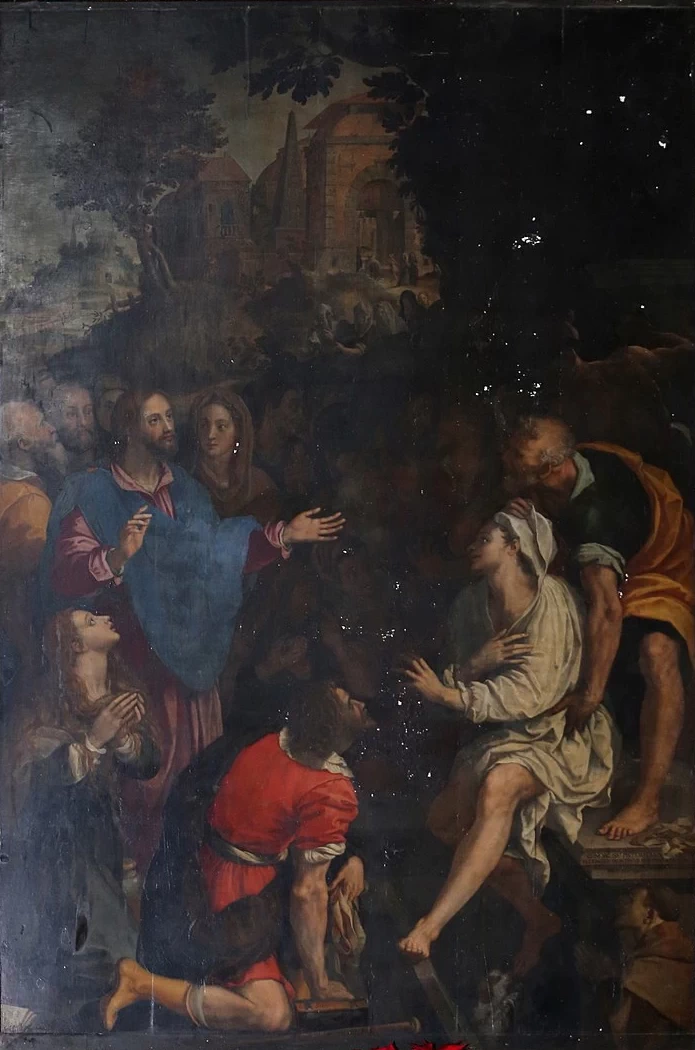 117-Resurrezione di Lazzaro- 1594 - Chiesa di San Francesco (Pistoia)